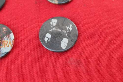 4 Pin Badges Metallica, Pantera