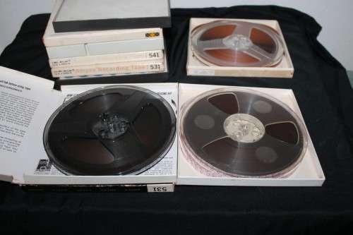 12 Reel to Reel Recording Tapes