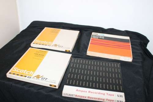12 Reel to Reel Recording Tapes