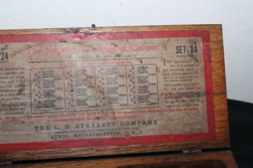 The Starrett Micrometer Caliper Set AA