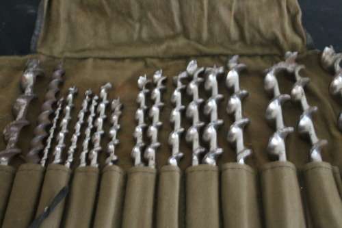 Set of 17 Vintage Drill Bits