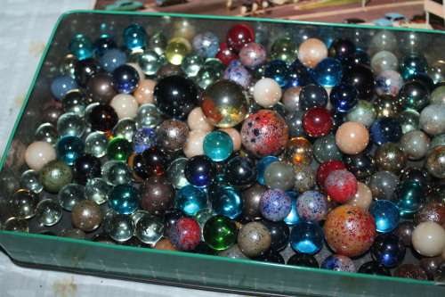 Tin of Marbles