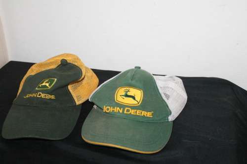 2 John Deere Peak Caps