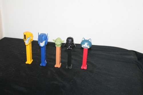 5 Pez Dispensers