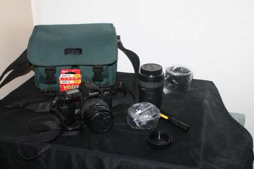 Sigma SA5 Film Camera with 2 Lenses