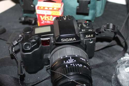Sigma SA5 Film Camera with 2 Lenses