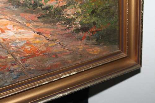 Oil Painting Farm Scene