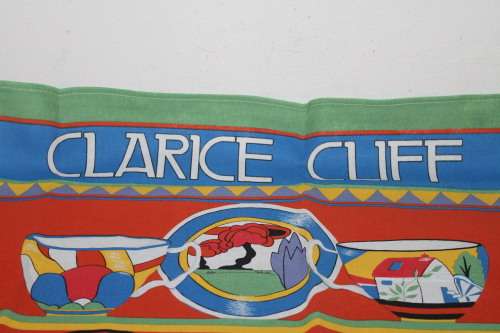 Clarice Cliff Teacup Design Kitchen Towel