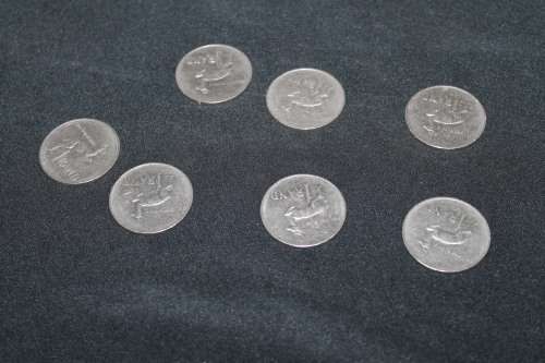 R1 coin`s 1978 x 7