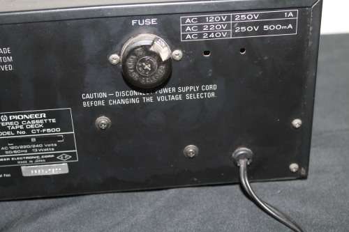 Pioneer Tape Player