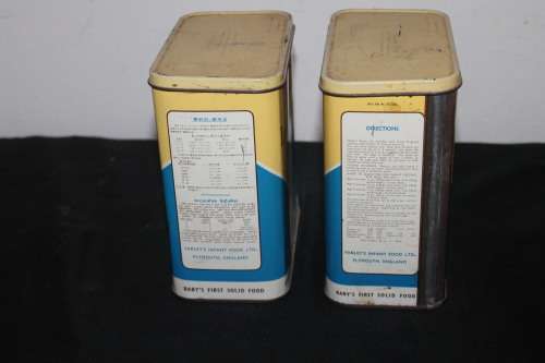 2 x Farley`s infant Feeding Rusk Tins