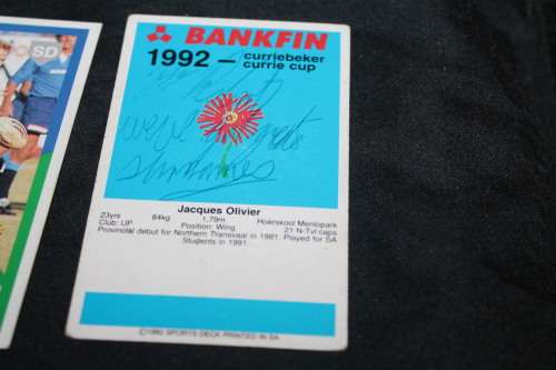 139 1992 Rugby Trading Cards