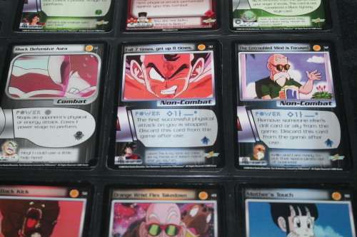 9 x Dragonaball Z Trading Cards