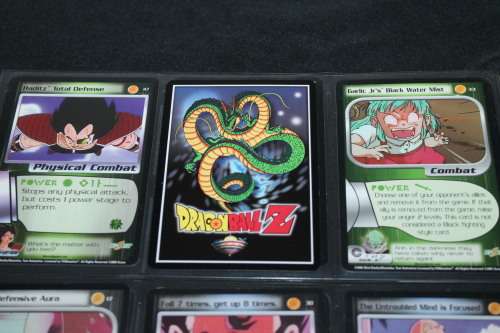 9 x Dragonaball Z Trading Cards