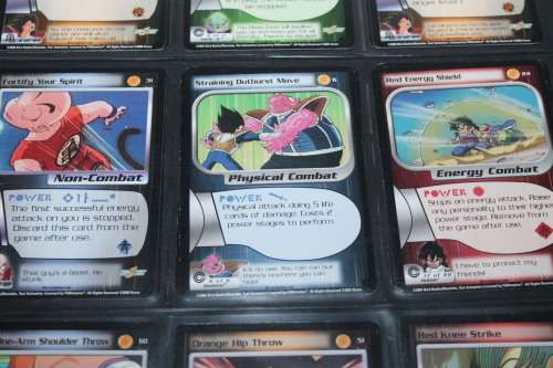9 Dragonball Z Trading Cards