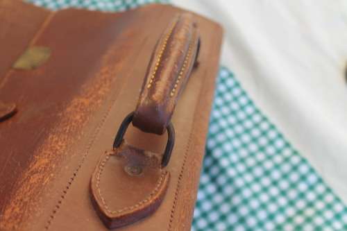 Leather Briefcase marked Dept of Education