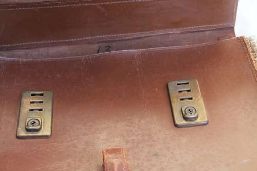 Leather Briefcase marked Dept of Education