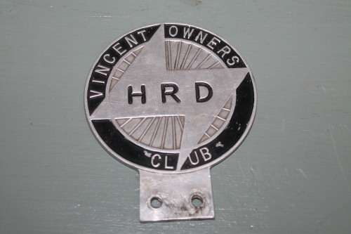 Vincent Owners Club Badge Motorcycle