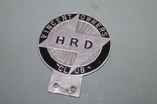 Vincent Owners Club Badge Motorcycle