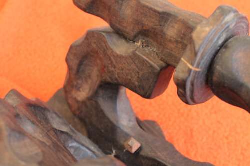 2 Wooden Wall Candle Holders