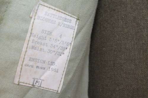 1961 Battle Dress Uniform with Badges