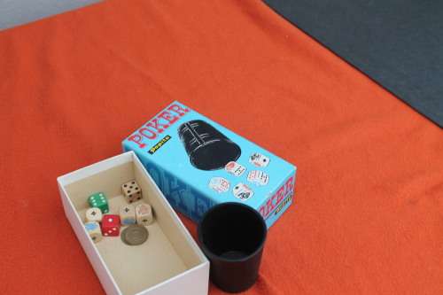 Boxed Poker dice