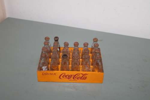Mini Coke Crate with Bottles