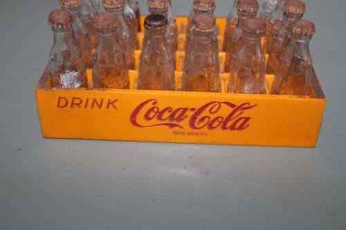Mini Coke Crate with Bottles