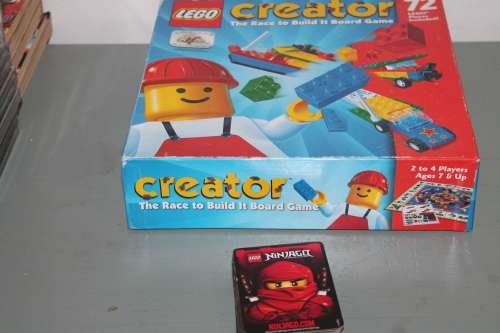 Lego Creator Board Game and 50 Lego Cards