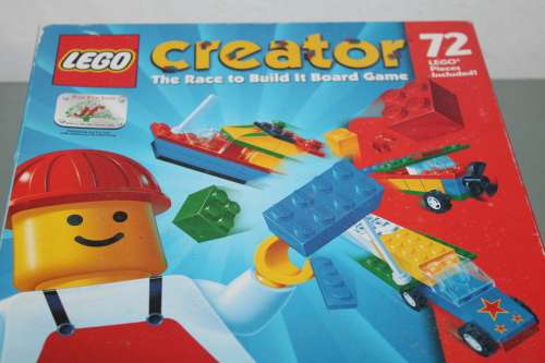 Lego Creator Board Game and 50 Lego Cards