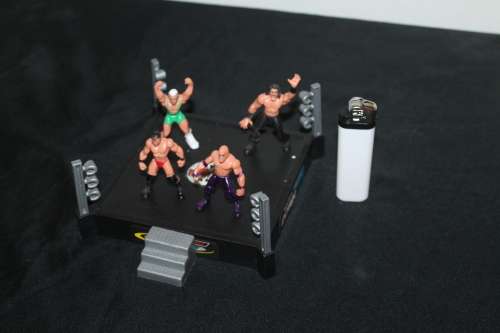 MiniWresting Figures with Ring