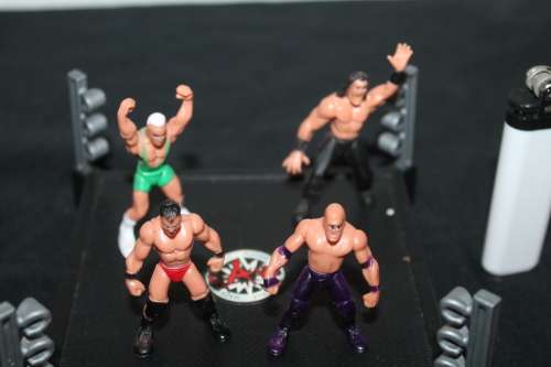 MiniWresting Figures with Ring