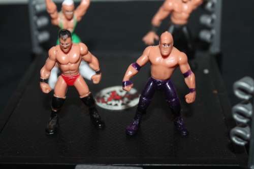 MiniWresting Figures with Ring
