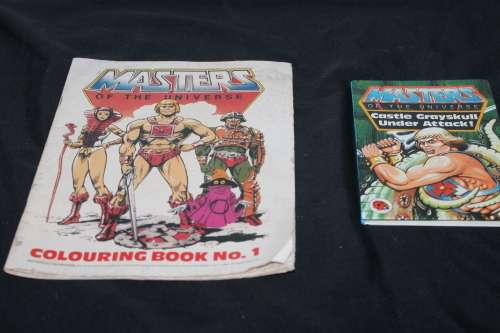 MOTU He Man Coloring in Book and Reading Book