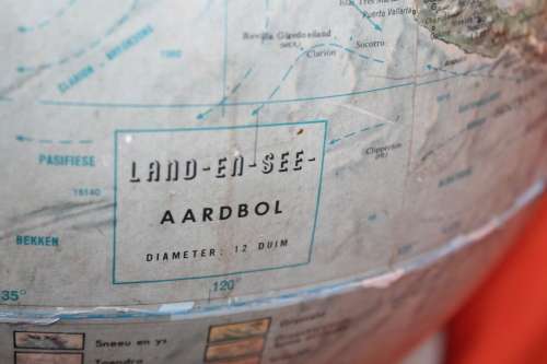 Vintage World Globe