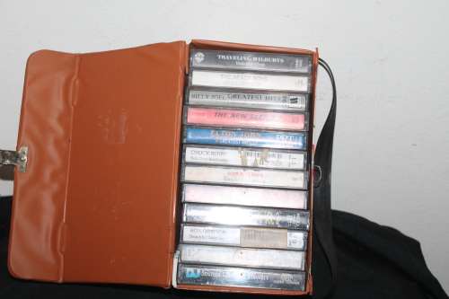 12 Assorted Cassettes in holder