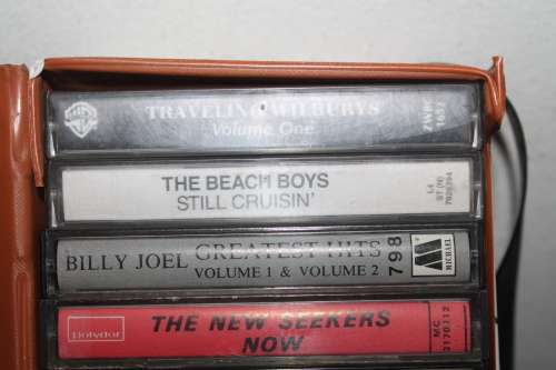 12 Assorted Cassettes in holder