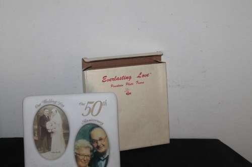 50th Wedding Anniversary Porcelain Frame