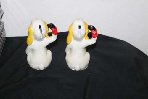 2 Ceramic Money Boxes Droopy Dog