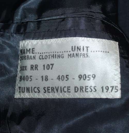 1975 Tunic Service Dress Jacket and pants