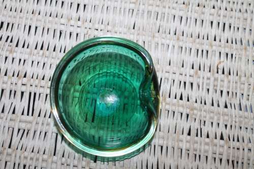 Green Murano Bowl Ashtray