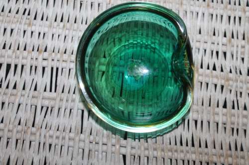 Green Murano Bowl Ashtray