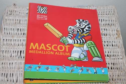 2003 ICC cricket world Cup Album and Mascot Medals