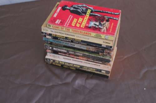 10 Assorted Louis L`Amour books
