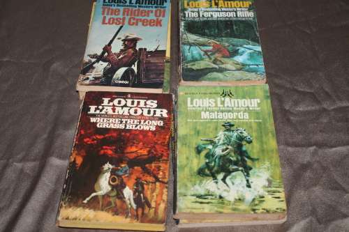 10 Assorted Louis L`Amour books