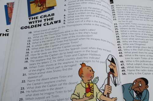 Tin Tinologue 1050 Questions and answers