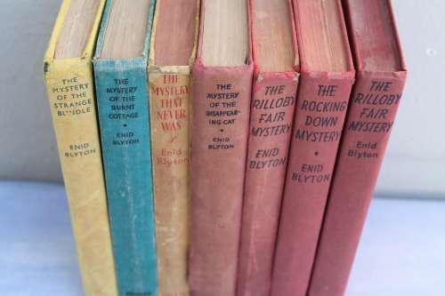 7 Assorted Enid Blyton Hard Covers
