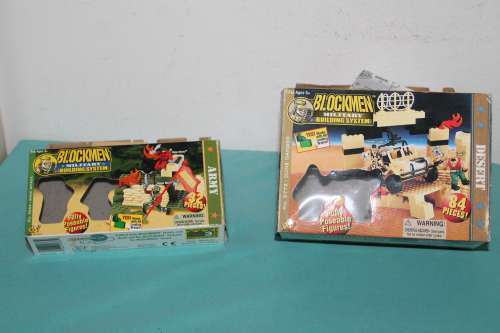 2 Sets of Blockmen Military Building Sets 1999