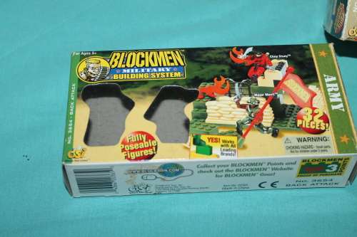 2 Sets of Blockmen Military Building Sets 1999