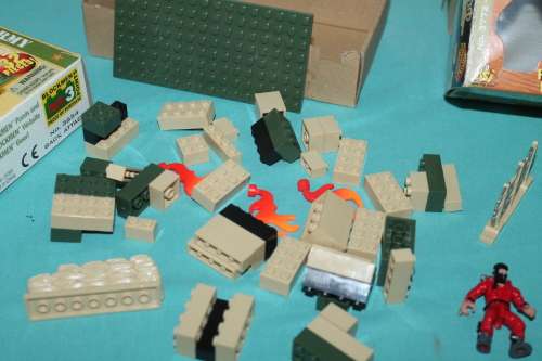 2 Sets of Blockmen Military Building Sets 1999